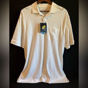 Roundtree & Yorke Supima Cotton Polo in white